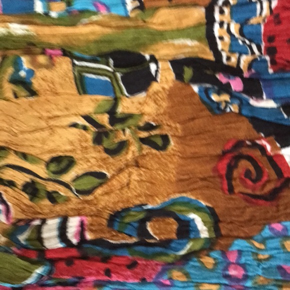 Lot of 2 pareos or scarves Sam Hilu made in India - Picture 9 of 12